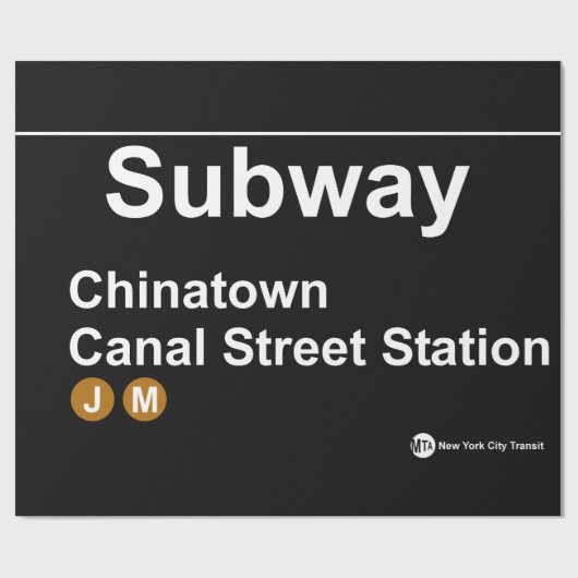 New York Subway Station Cadeaupapier (Vlak)