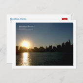 New York Sunset Briefkaart (Voorkant / Achterkant)
