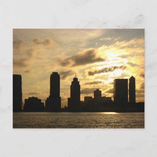 New York Sunset Briefkaart (Voorkant)