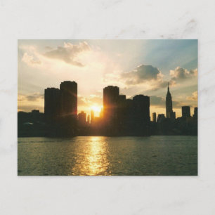 New York Sunset Briefkaart