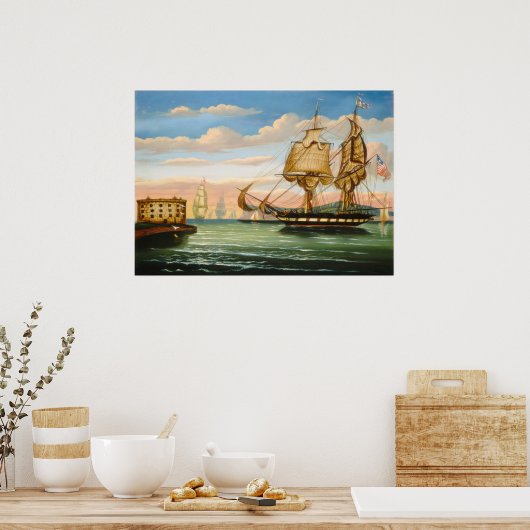 New York Sunset - Thomas Chambers Poster d'art (Cuisine)