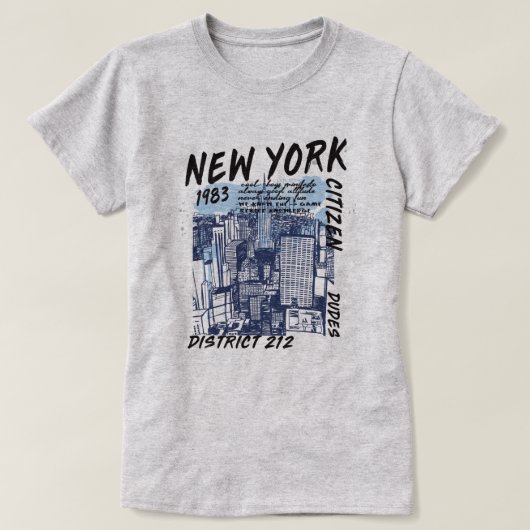 New York T-shirt (Design voorkant)