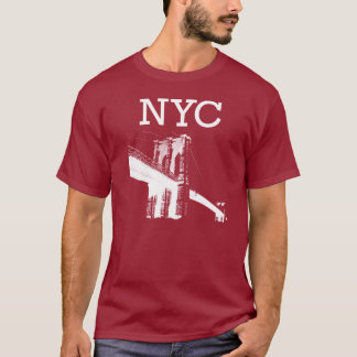 New York T-Shirt Deep Red