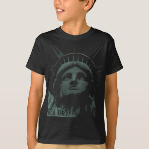 New York T-Shirt Kind Vrijheidsbeeld Biologische T