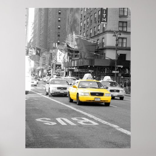 New York Taxi Poster (Voorkant)