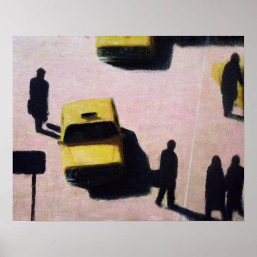 New York Taxis 1990 Poster (Voorkant)
