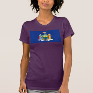 New York: The Empire State Home, de vlag van de Bi T-shirt