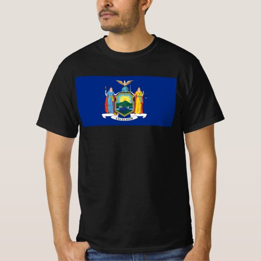 New York: The Empire State Home, de vlag van de Bi T-shirt (Voorkant)