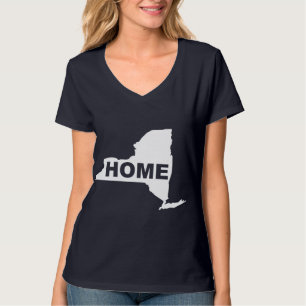 New York Thuis Weg Van Thuis T's T-shirts