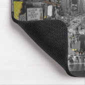 New York Times Square  Black en Yellow Muismat (Hoek)