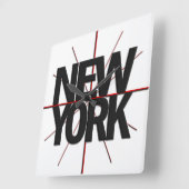 New York Timezone Wall klok (Hoek)
