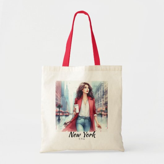 New York Tote Bag (Voorkant)
