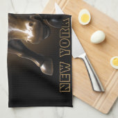 New York Towel Aangepaste NYC Souvenir Tea Towel Theedoek (Quarter Fold)