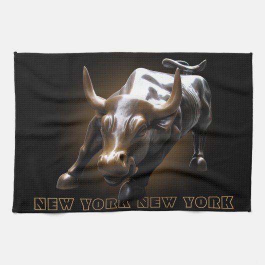 New York Towel Aangepaste NYC Souvenir Tea Towel Theedoek (Horizontaal)