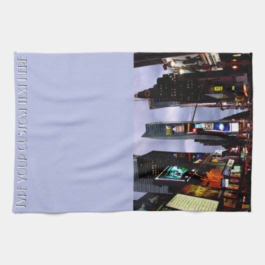 New York Towel Persoonlijke Times Square Tea Towel Theedoek (Horizontaal)