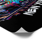 New York Train Graffiti Style, Nyc Subway Car Retr Poster (Hoek)