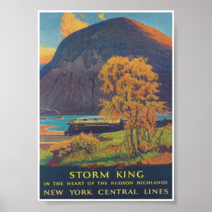 New York Train, Hudson Highlands Vintage Travel Poster