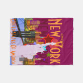  New York Travel Fleece Deken (Voorkant (Horizontaal))