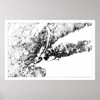 New York Tri-State Census Dotmap Poster