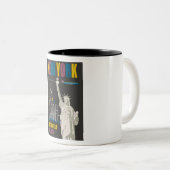 New York Tweekleurige Koffiemok (Voorkant rechts)