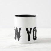 New York - Urban Style Black en White Mok (Midden)