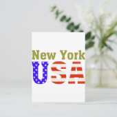 New York USA! Briefkaart (Staand voorkant)