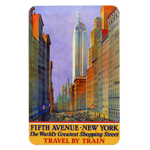 New York USA Vintage Reismagneet Magneet