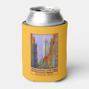 New York USA Vintage Travel koelbox Blikjeskoeler
