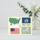 New York, Verenigde Staten Briefkaart (Staand voorkant)