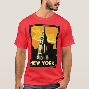 new york verenigde staten vs retro - reizen t-shirt