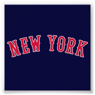 New York Versus Boston Rivalen Foto Afdruk