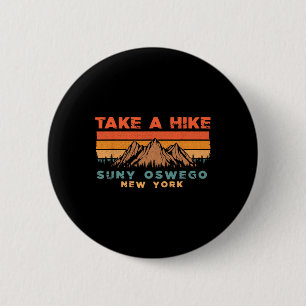 New York Vintage Neem Een Wandel Suny Oswego Berg Ronde Button 5,7 Cm