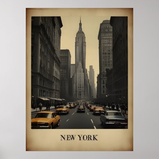New York vintage poster (Voorkant)