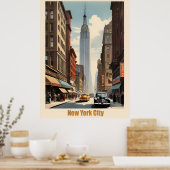 New York vintage poster (Keuken)