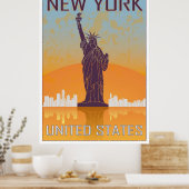 New York vintage poster (Keuken)