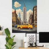 New York vintage poster (Thuiskantoor)