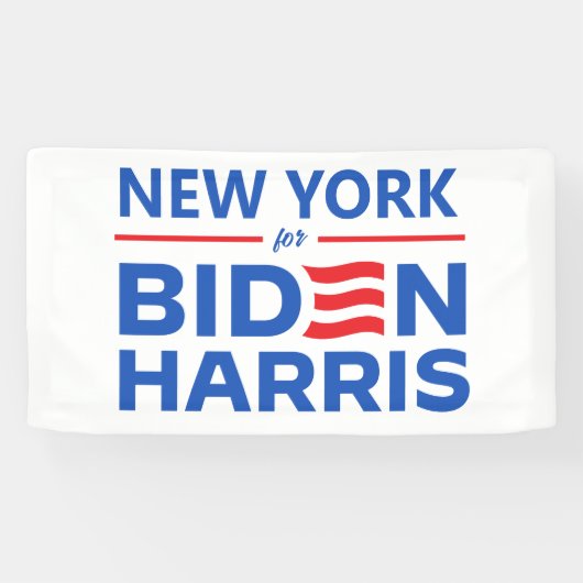 New York voor Biden Harris Spandoek (Horizontaal)