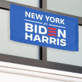 New York voor Biden Harris Spandoek (Buitenkant Gebouw)