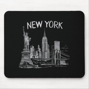 New York Voor Mannen Vrouwen Ny Stad Vintage Stede Muismat