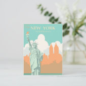 New York Vrijheidsbeeld  Briefkaart (Staand voorkant)