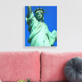 New York, Vrijheidsbeeld Canvas Afdruk (Insitu (Woonkamer))