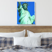 New York, Vrijheidsbeeld Canvas Afdruk (Insitu (Slaapkamer))