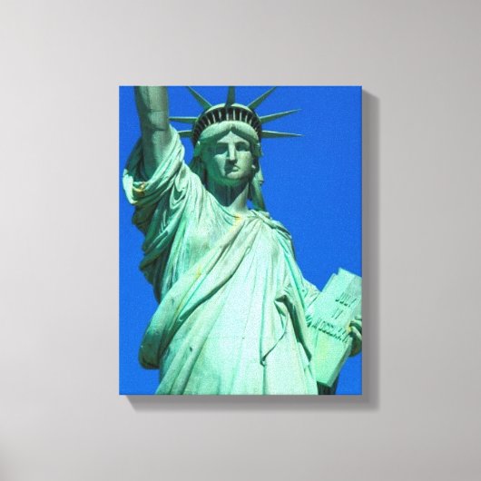 New York, Vrijheidsbeeld Canvas Afdruk (Voorkant)