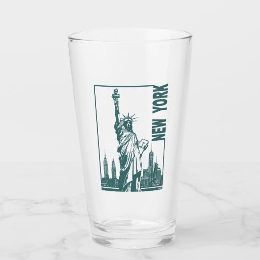 New York-Vrijheidsbeeld Glas (Voorkant)