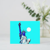 New York Vrijheidsbeeld Pop Art Briefkaart (Staand voorkant)