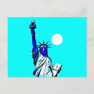 New York Vrijheidsbeeld Pop Art Briefkaart