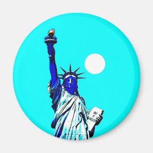 New York Vrijheidsbeeld Pop Art Magneet