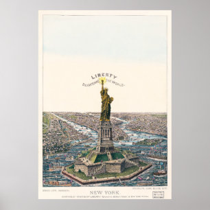 New York Vrijheidsbeeld Poster