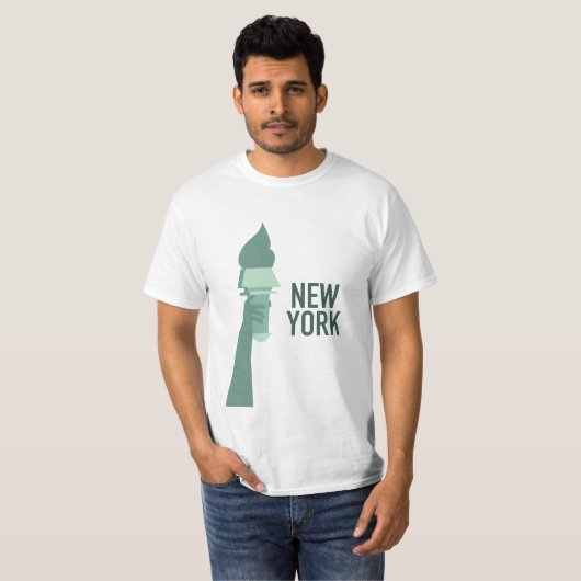 New York Vrijheidsbeeld T-shirt (Voorkant volledig)