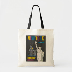New York Vrijheidsbeeld van Reisposter Tote Bag